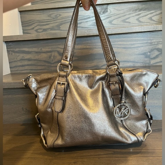 Michael Kors Metallic Purse - Picture 1 of 17